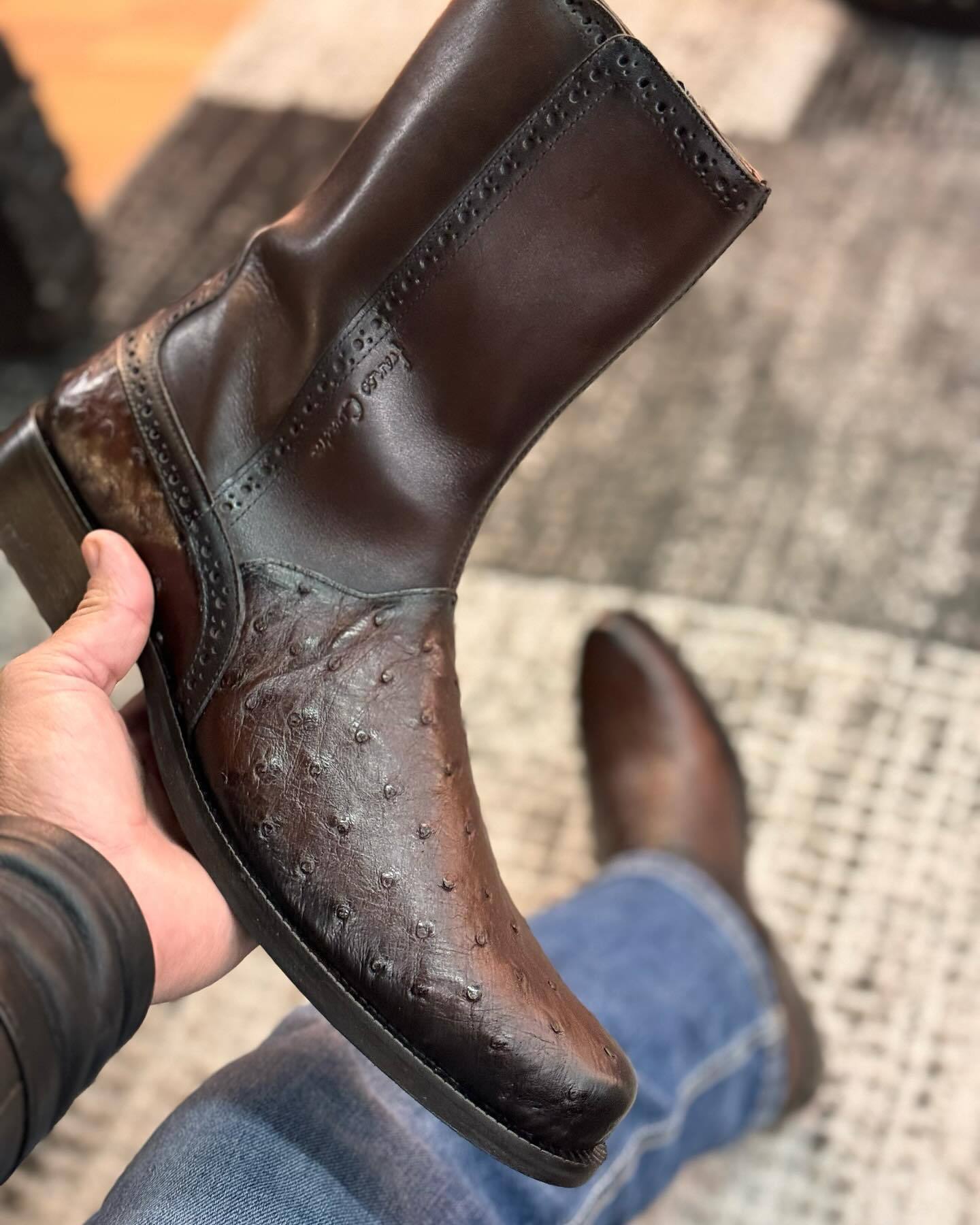 Classic Vintage Short Leather Boots